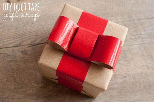 Red Tape Bow Gift Package