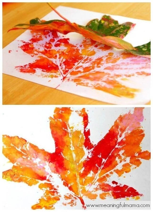 Autumn Leaves Painted Walls