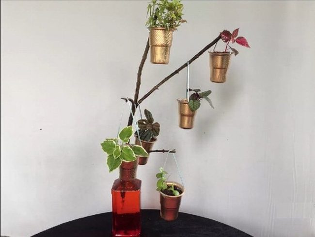 Salvaged Wood Plant Stands