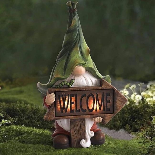 Colorful Garden Gnome Sentinels