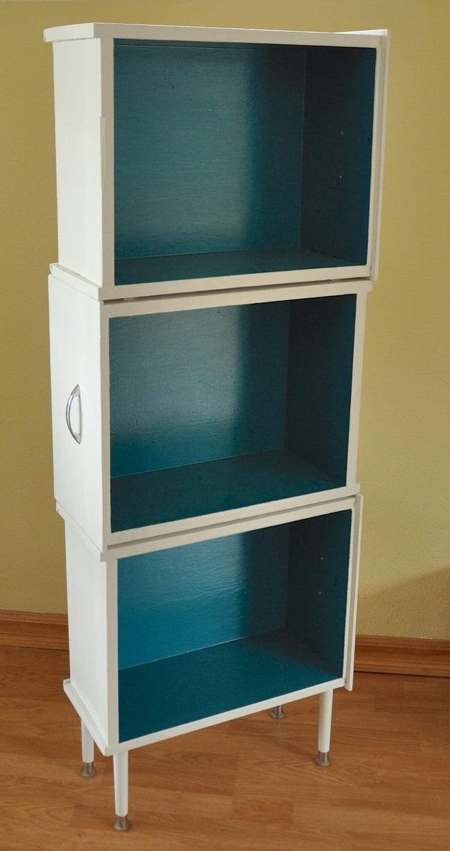 Repurposed Drawer Storage Display