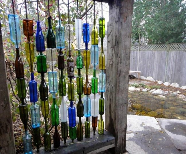 Colorful Glass Bottle Walls