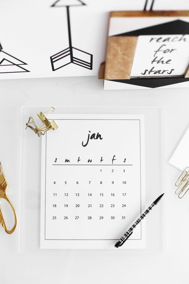 Black And Gold Desk Essentials