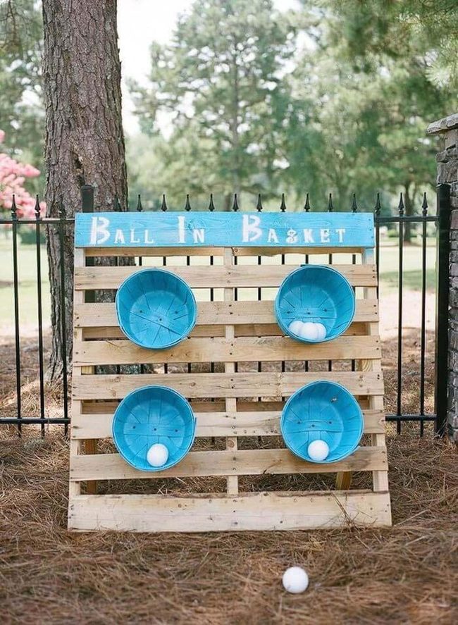 Colorful Pallet Toss Game