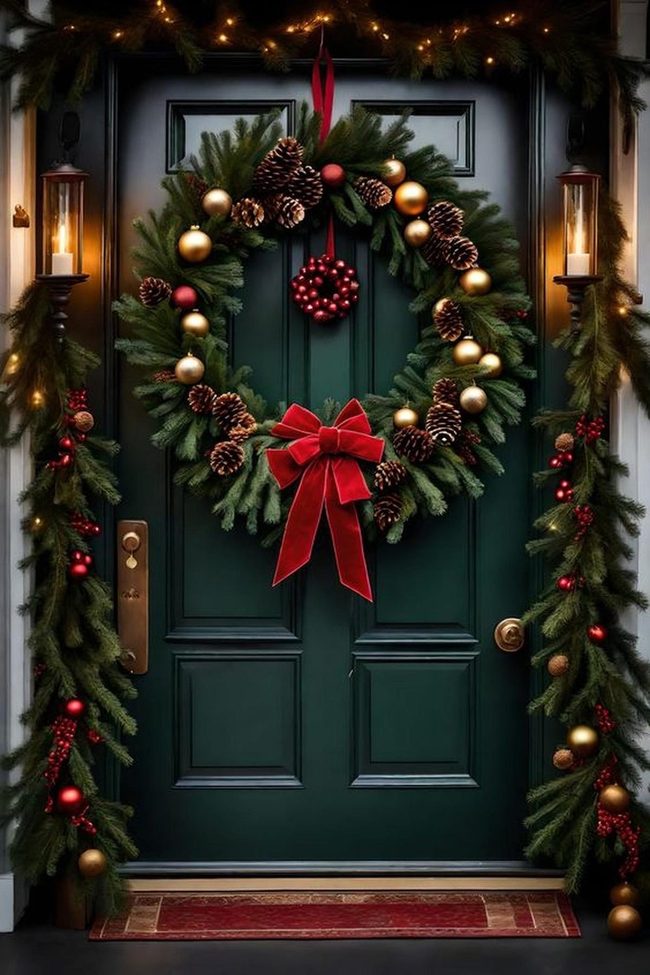 Red And Gold Doorway Ornaments
