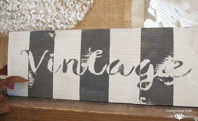 Black Stripes White Sign Perfect Contrast