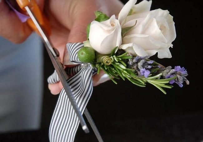 Silvery Leaves White Roses Combined