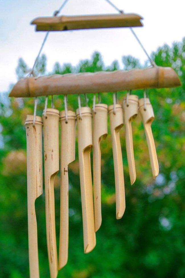 Painted Tin Cans Wind Chimes