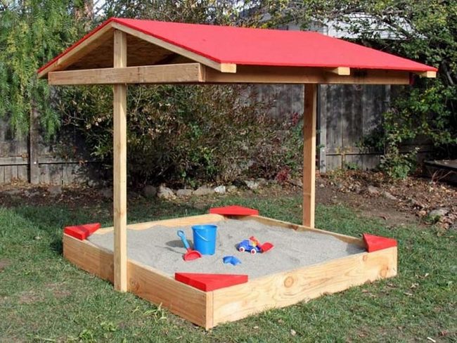 Shaded Sandbox For Kids