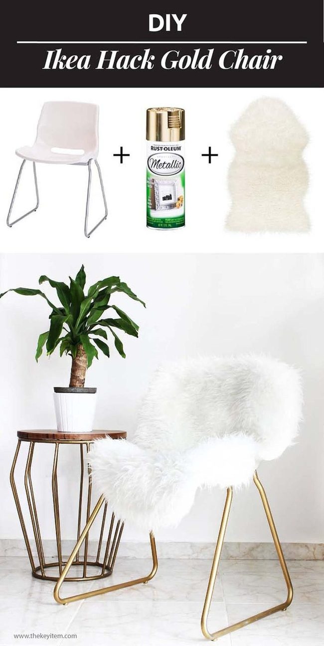 Metallic Spray Paint Furniture Refresh