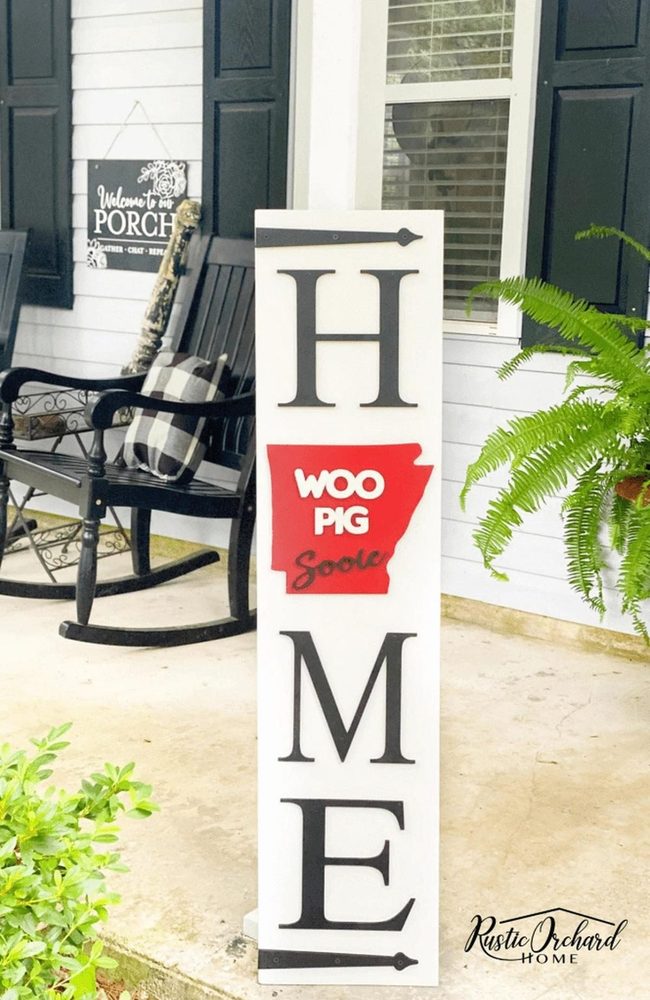 Barn Door Home Sign Bold O