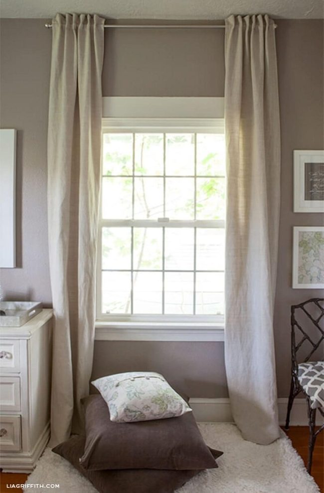 Hidden Tab Floor-To-Ceiling Drapes