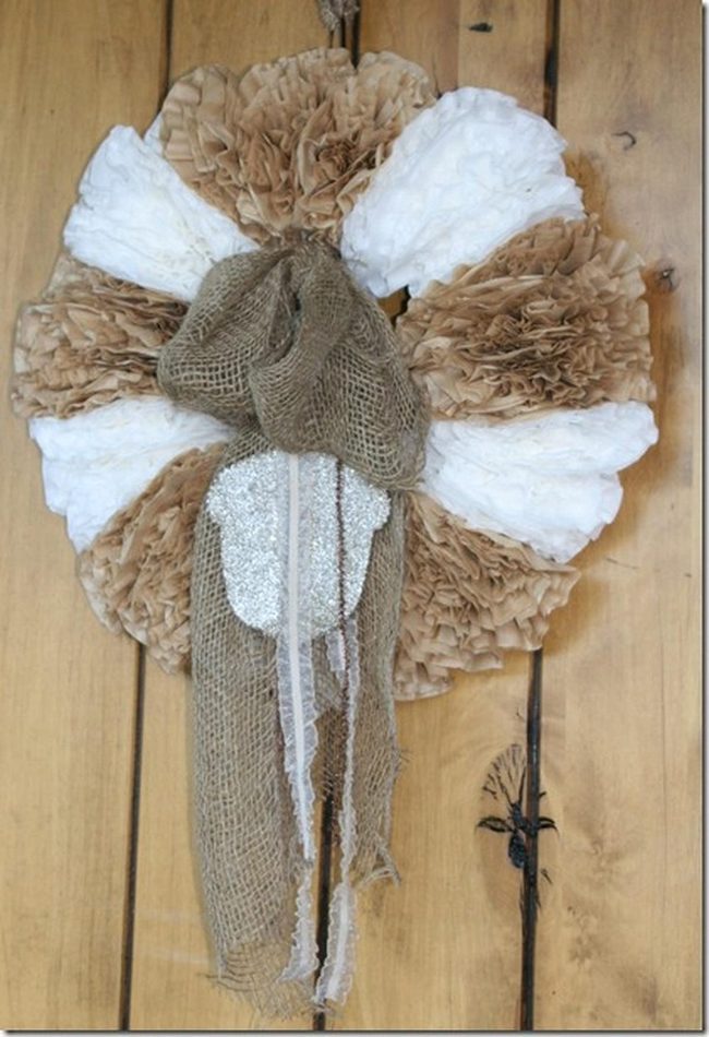 Burlap Bow Paper Curves
