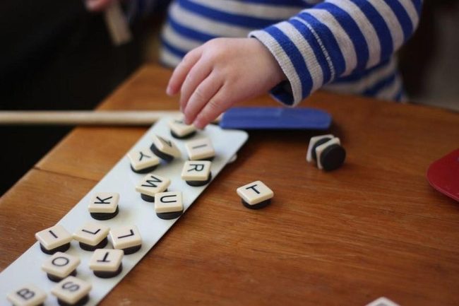 Wooden Letters Learning Tiles