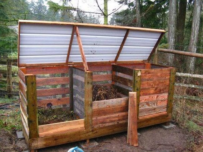 Timber Compost Bin Garden Essential