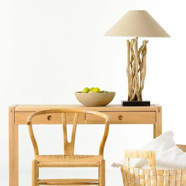 Twisted Lamp Bases With Lime Accents