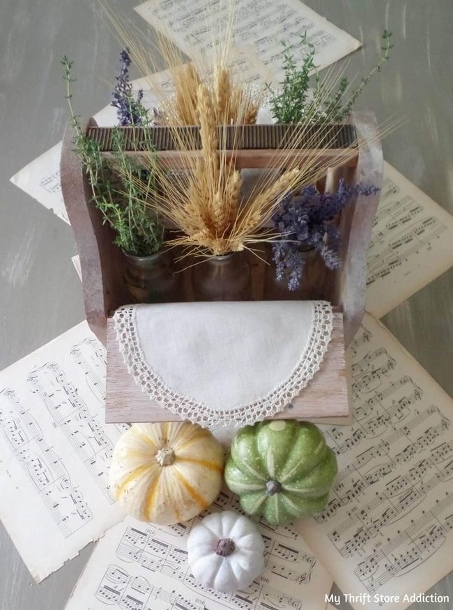Autumn Flowers Rustic Farmhouse