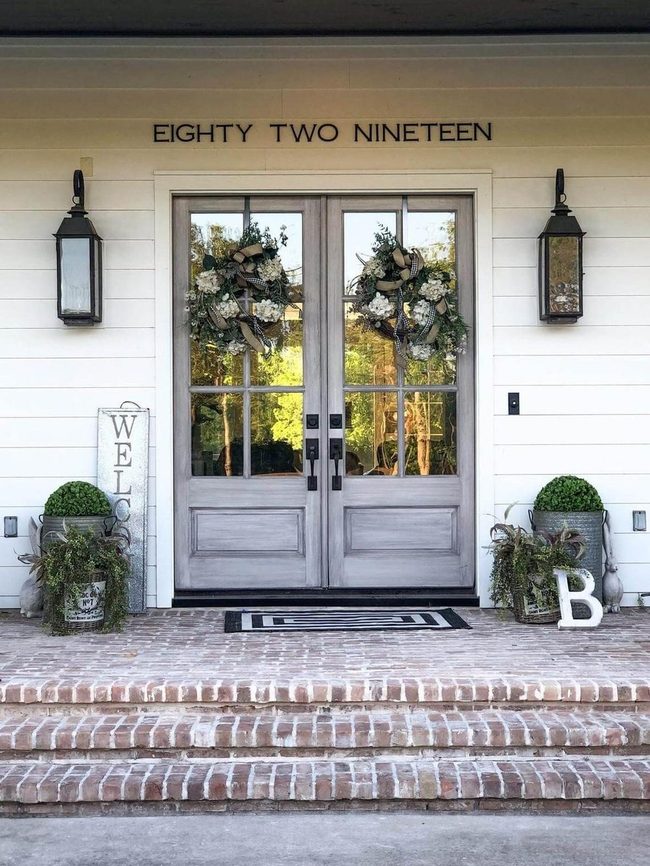 Carved Wood House Numbers Statement