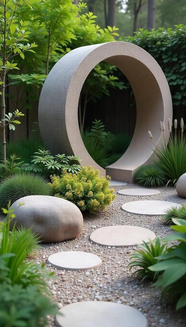 Colorful Rock Mosaic Garden Art