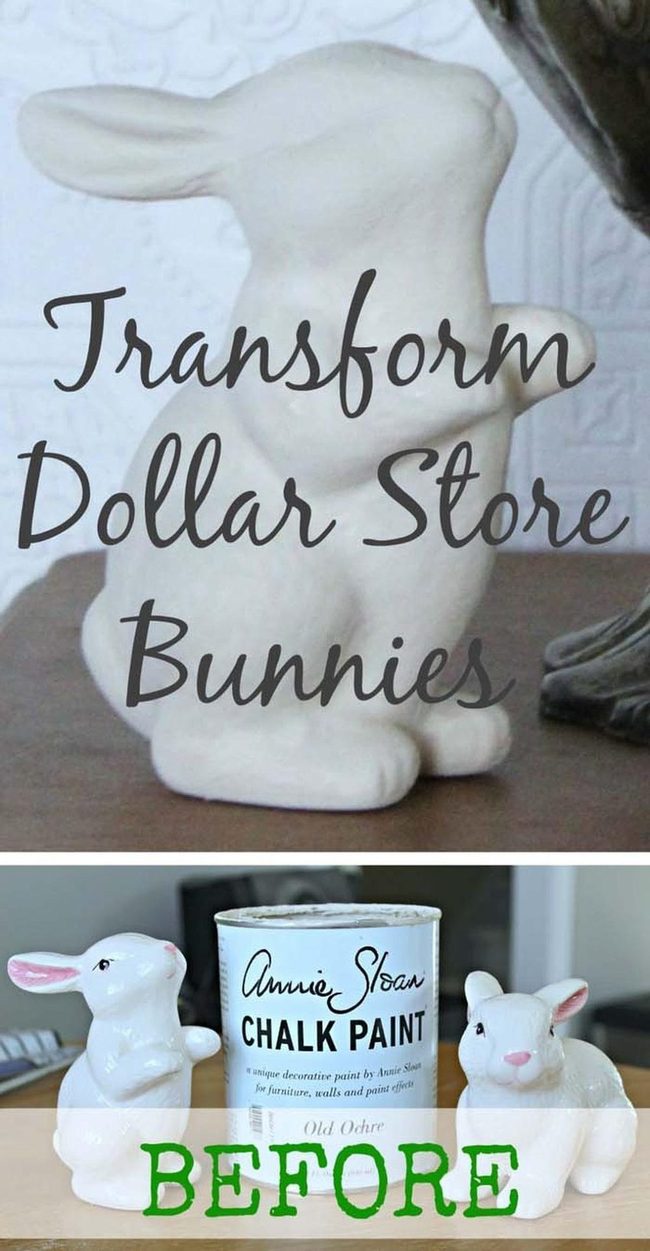 Painted Dollar Bunnies Shine