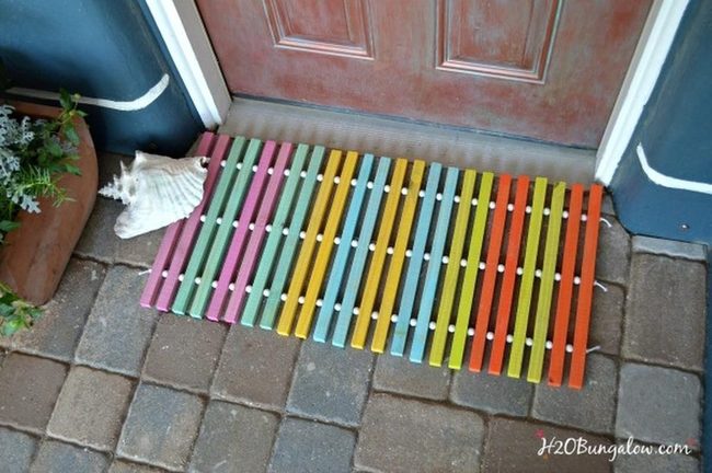 Rainbow Stripes Stop The Door