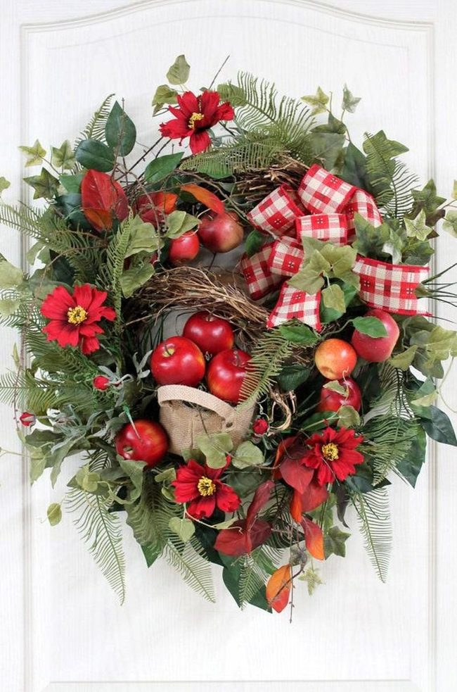 Red Apples In Burlap Sack