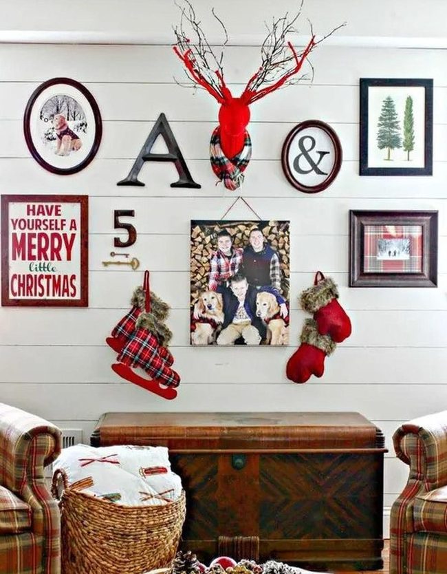 Red Plaid Winter Gathering