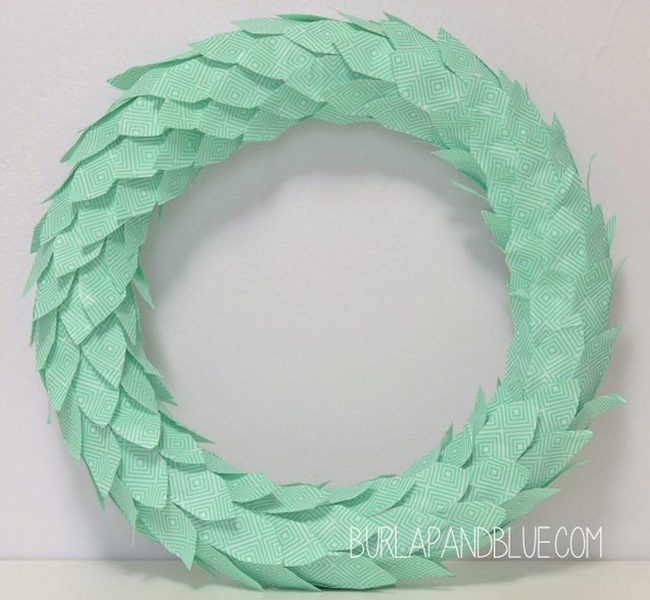 Mint Fabric Wreaths Diamond Details