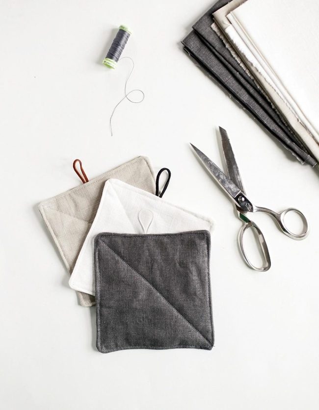 Neutral Fabric Squares Ready
