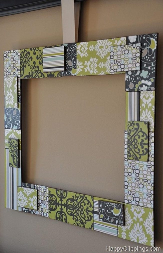 Patterned Frames Green Black White