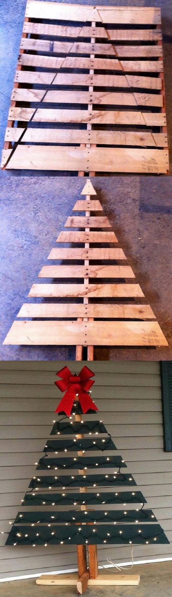 Raw Wood Pallet Tree