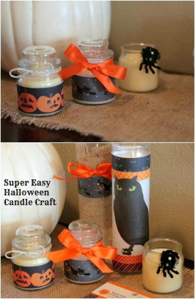 Spooky Candles Dollar Store Chic