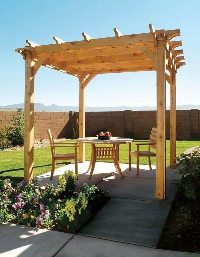 Wooden Pergola Coastal Living