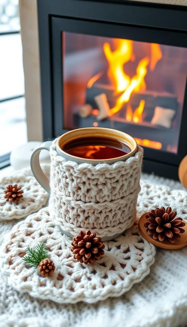 Handmade Cotton Cup Warmer