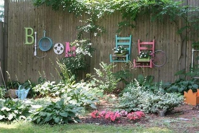 Bright Chairs Garden Statement