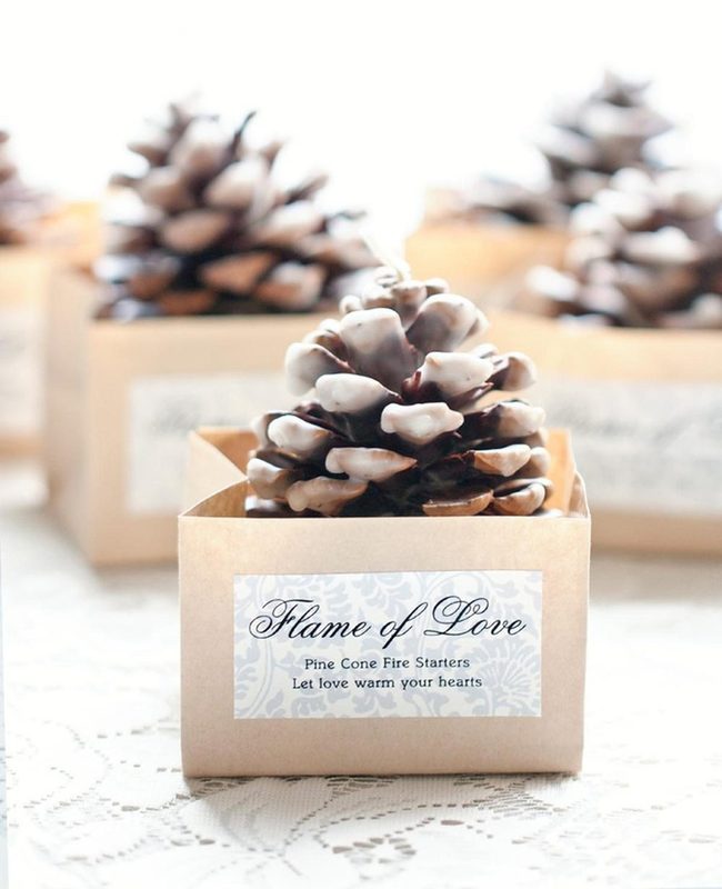 White Pine Cones Natural Paper Packaging