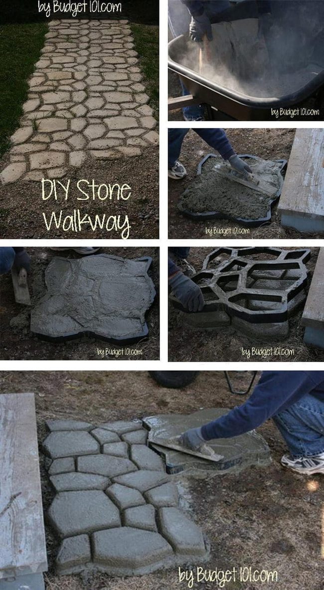 Concrete Pavers With Ancient Patterns