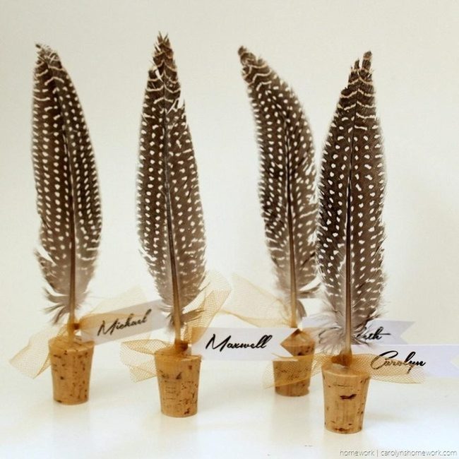 Spotted Feathers Cork Base