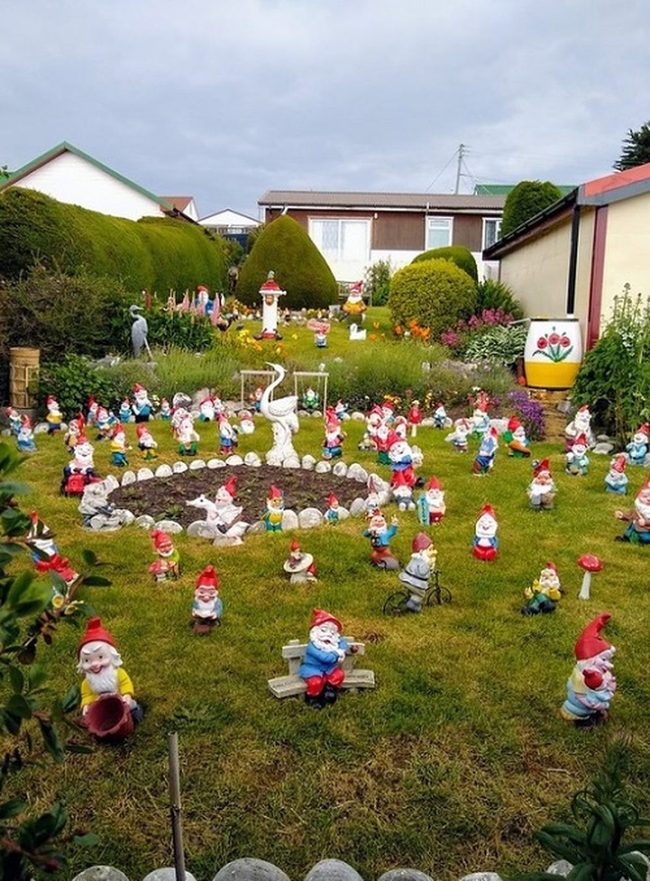 Ceramic Gnomes In Miniature Gardens