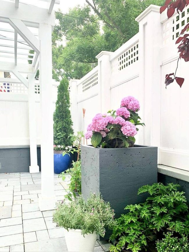 Concrete Cube Modern Planter