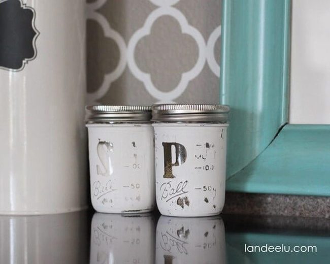 Painted Mason Jar Shakers