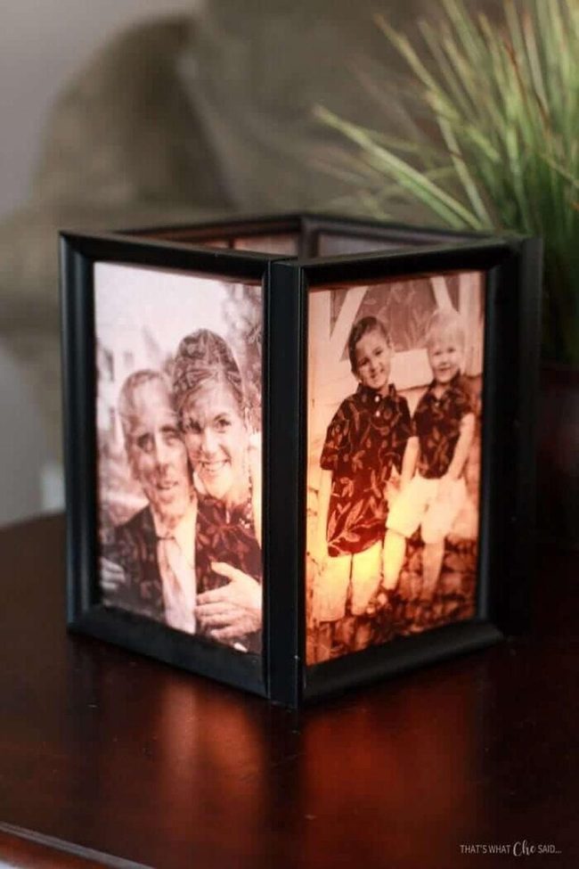 Candlelit Photo Frame Luminaries