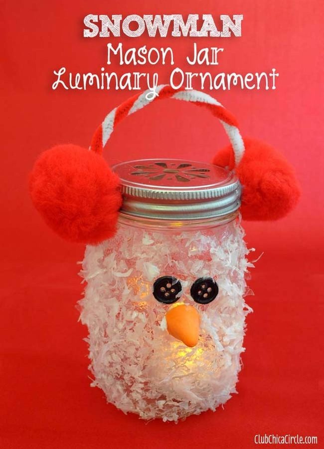 Feathered Glass Jars Glow