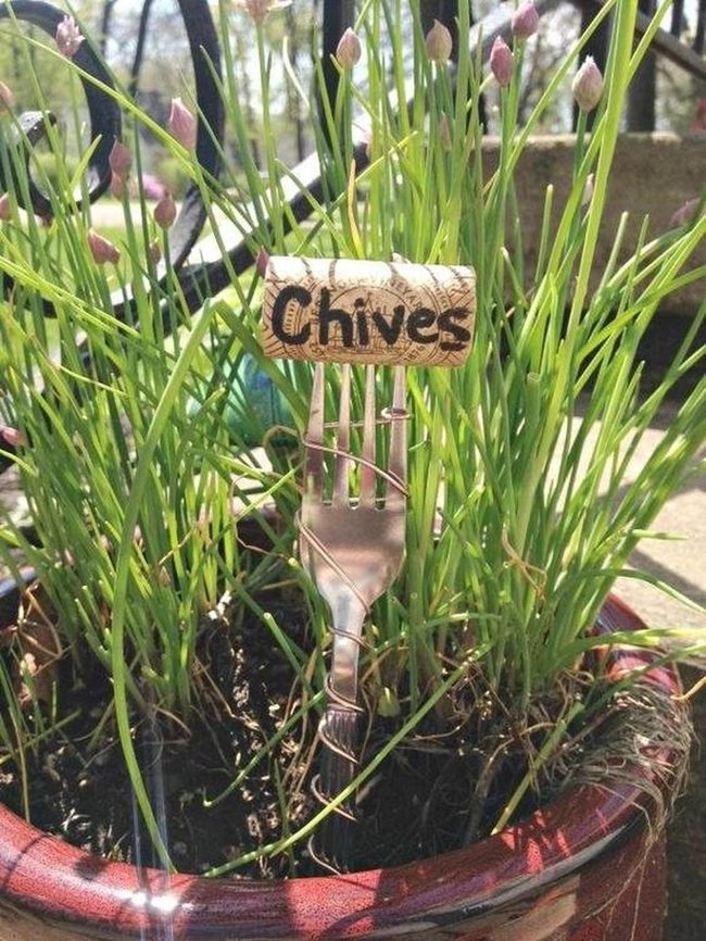 Painted Fork Garden Marker