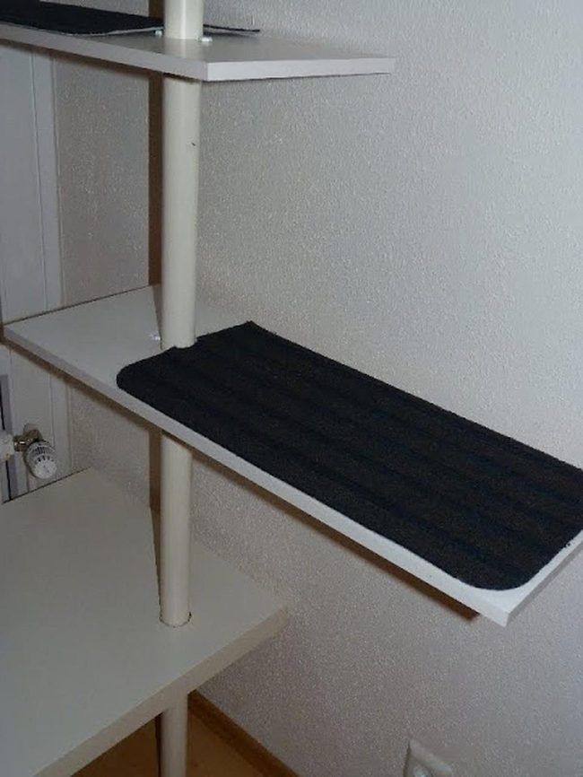 White Metal Shelving System