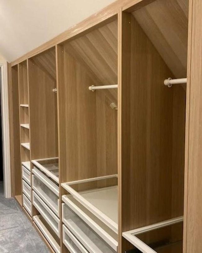 Nature-Inspired Oak Grain Pax Wardrobe Upgrade