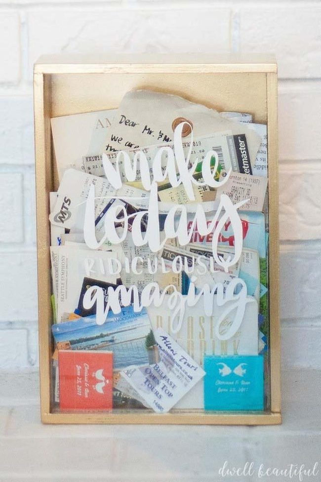 Handwritten Letters Inside Memory Box
