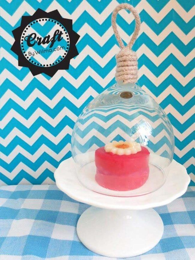 Rope-Wrapped Wine Glass Bell Jar