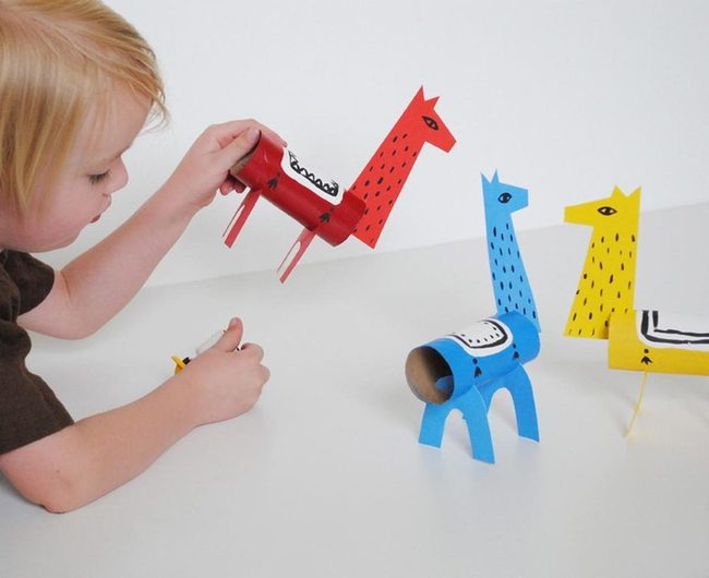 Colorful Cardboard Animal Cutouts