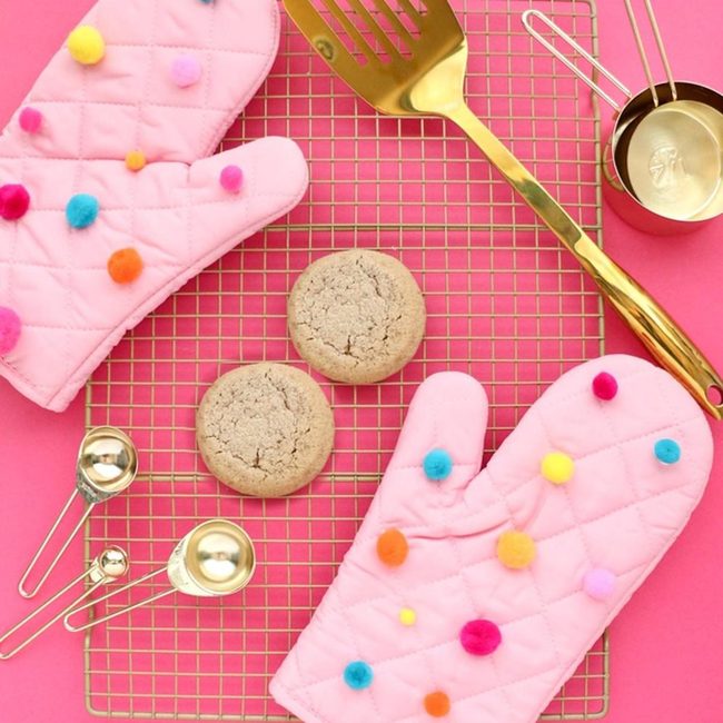 Pink Pom-Pom Kitchen Essentials